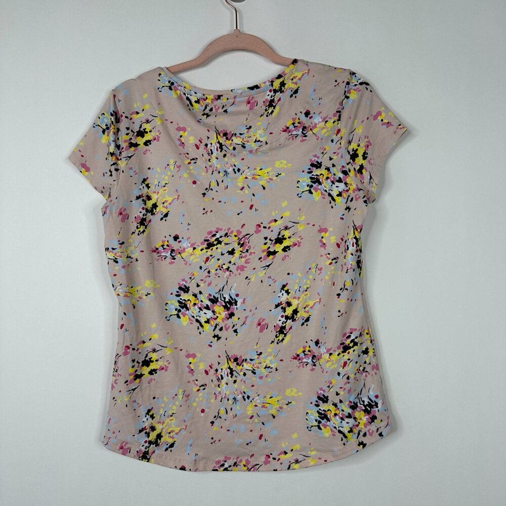 NWT White House Black Market Short Sleeve Crew Foundation Tee Sepia Rose #WHBM34 - Picture 3 of 8